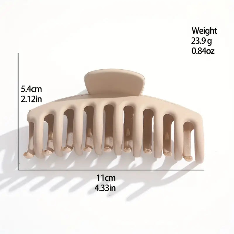 Korean Matte Claw Clip - Set of 3