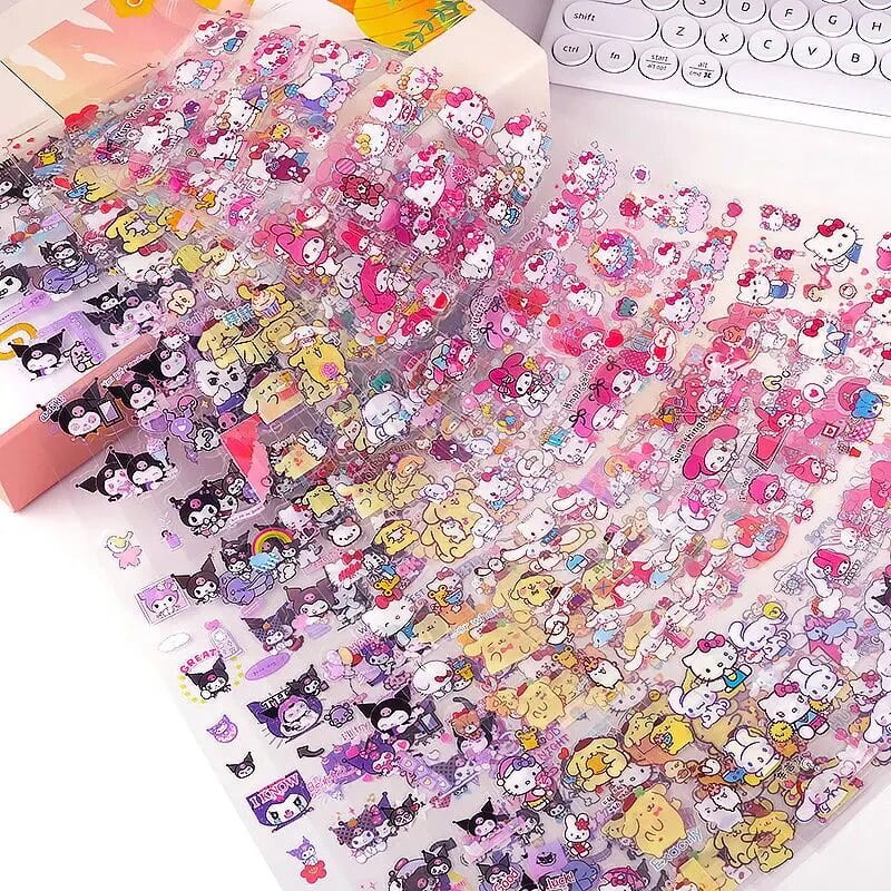Sanrio Sticker Sheet Set - 20 Sheets