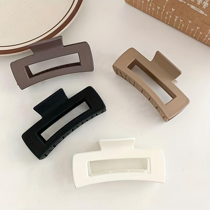 Korean Matte Claw Clip - Set of 3