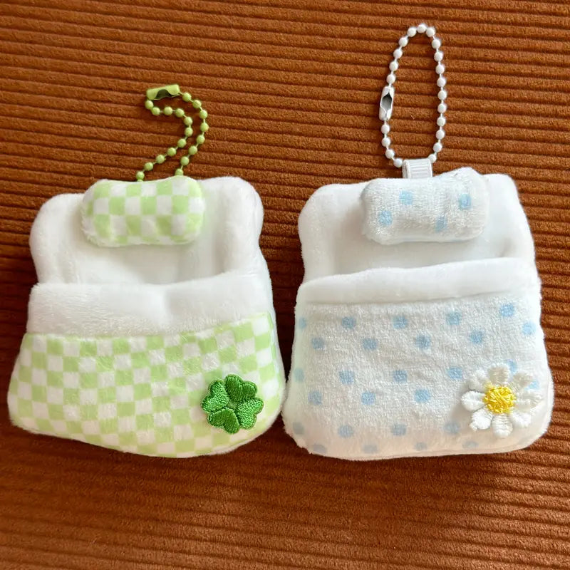 Cute Mini Sleeping Bag Pendant Keychain