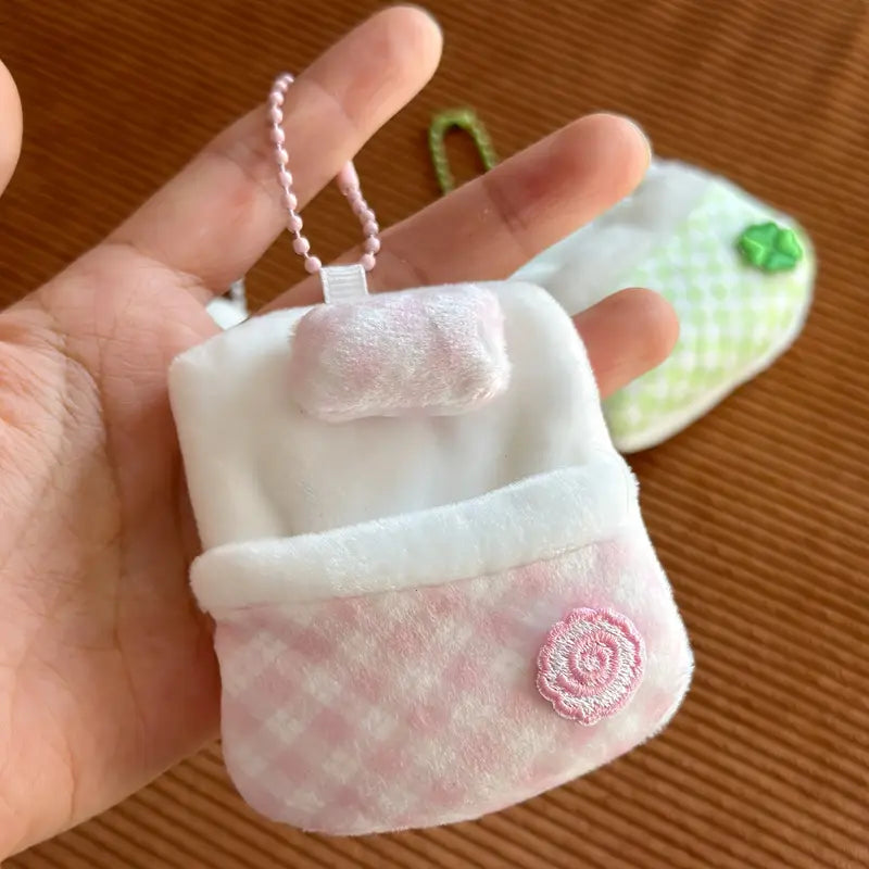Cute Mini Sleeping Bag Pendant Keychain
