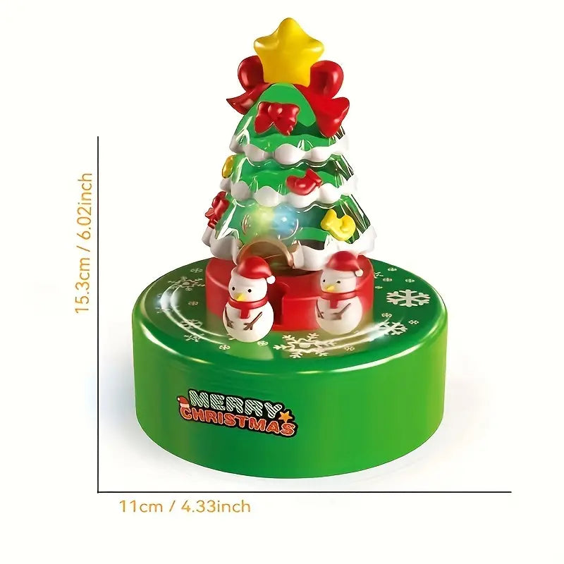Rotating Snowman Christmas Tree Music Box