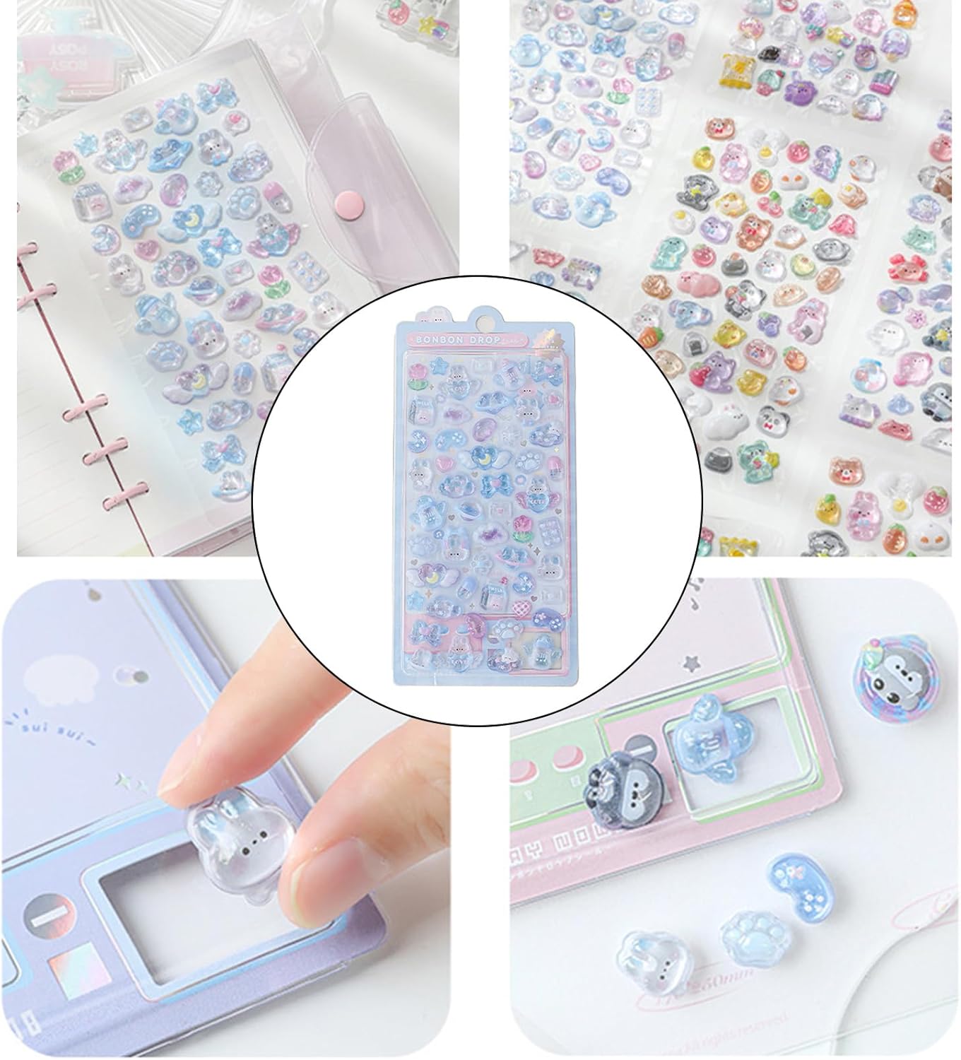 Bonbon Drop Puffy Stickers