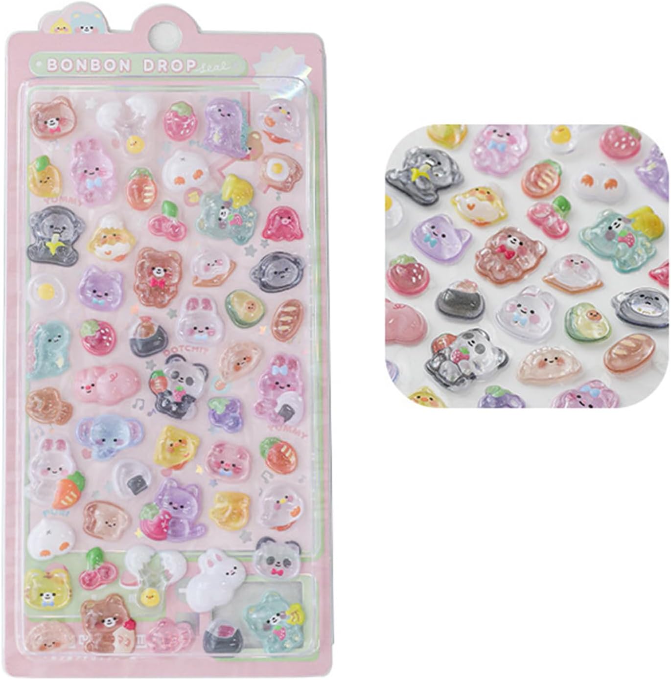 Bonbon Drop Puffy Stickers