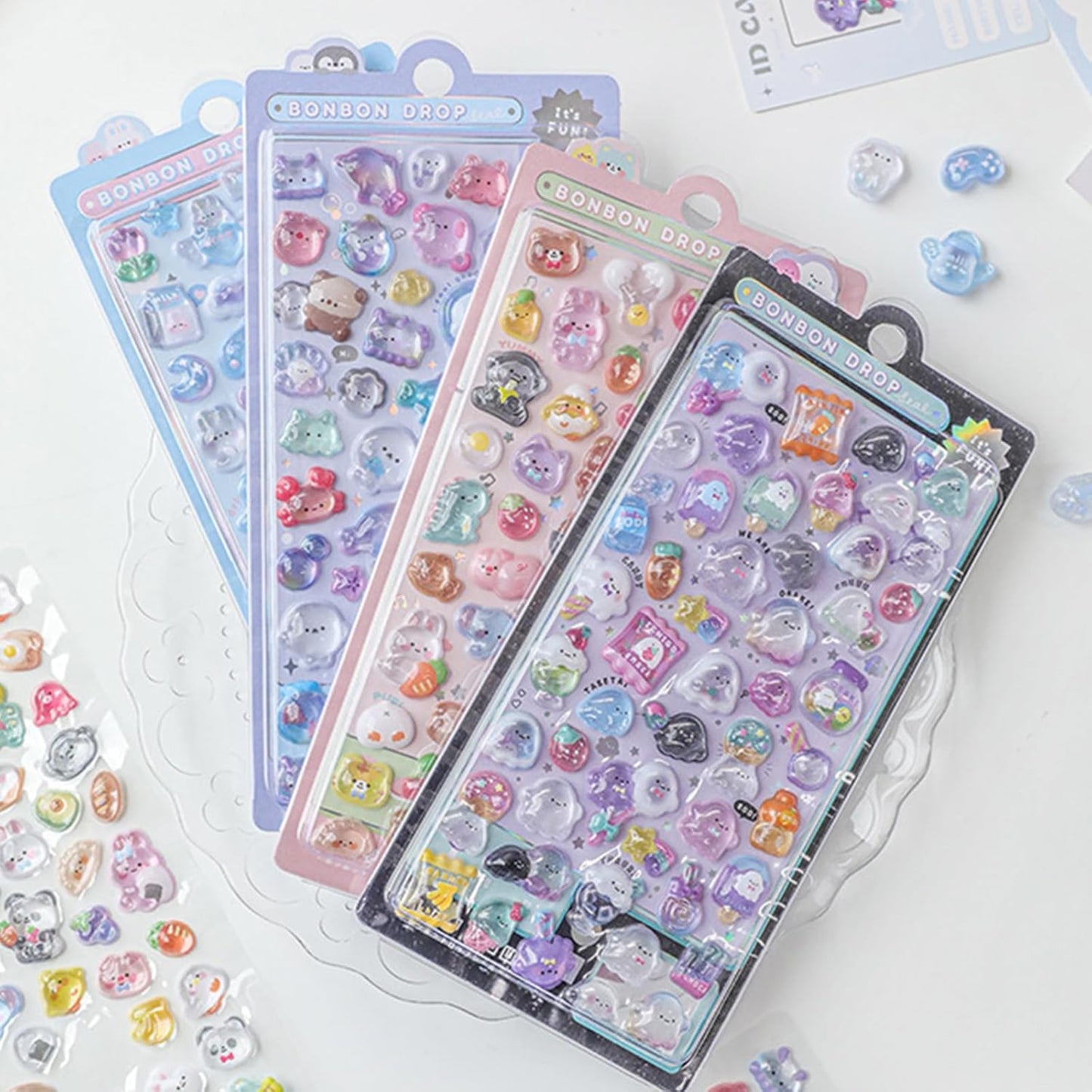 Bonbon Drop Puffy Stickers
