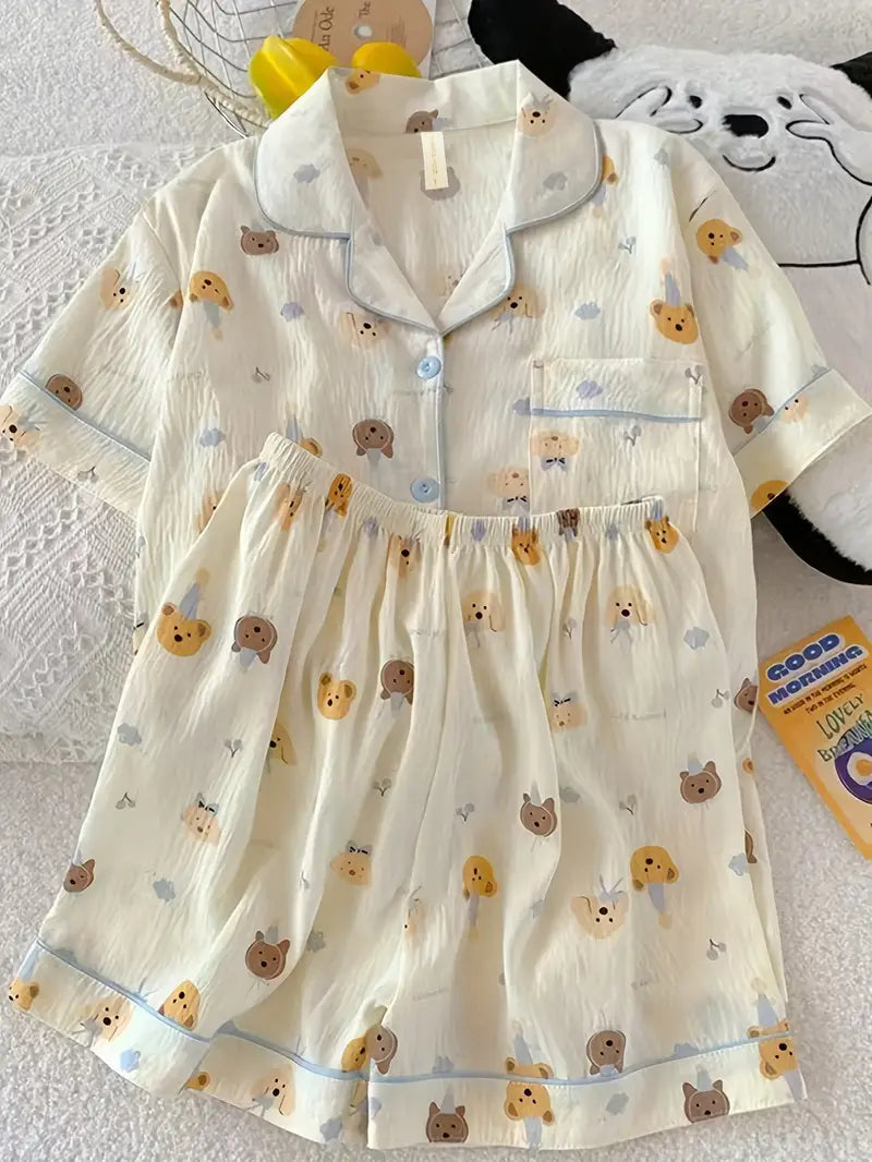 Kawaii Pinterest Cotton Pyjama Set - XS