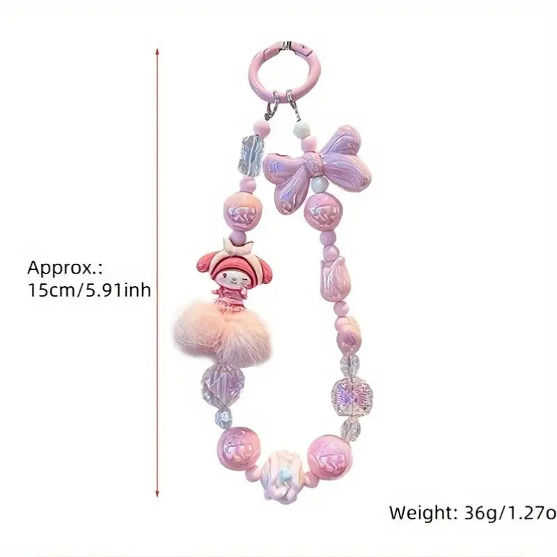 Sanrio Holographic Charm Phone Lanyard/Keychain