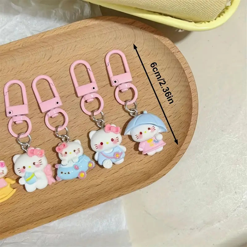 Kawaii Sanrio Hello Kitty Resin Pendant Keychain