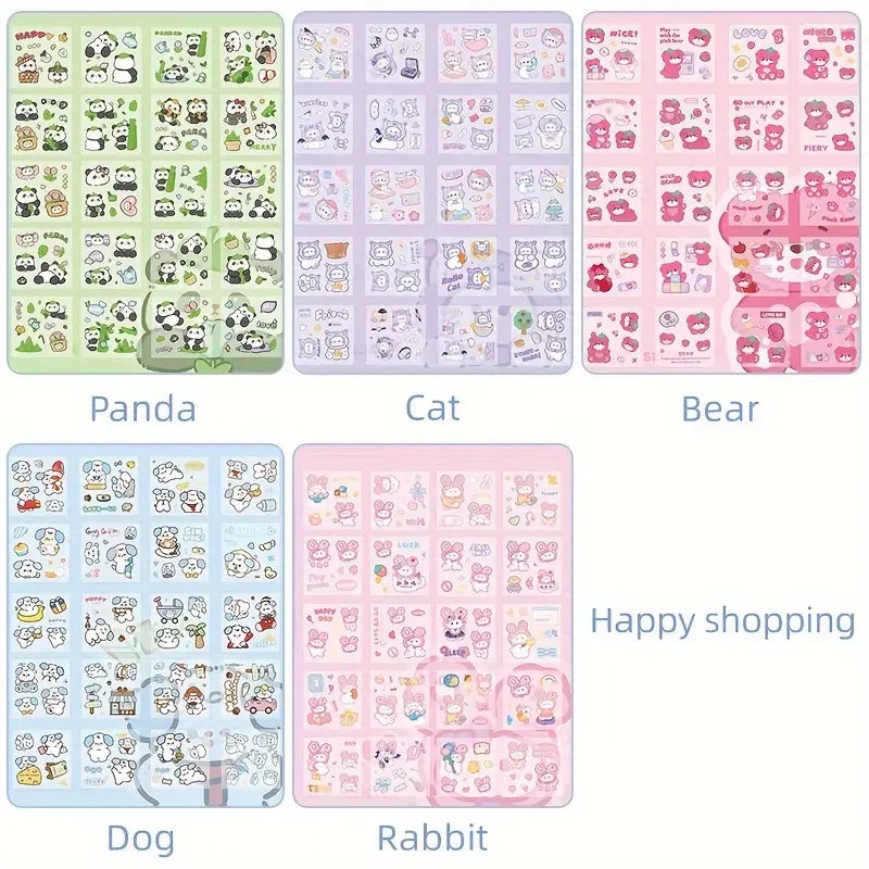 Kawaii Cartoon Pet Animal DIY Stickers