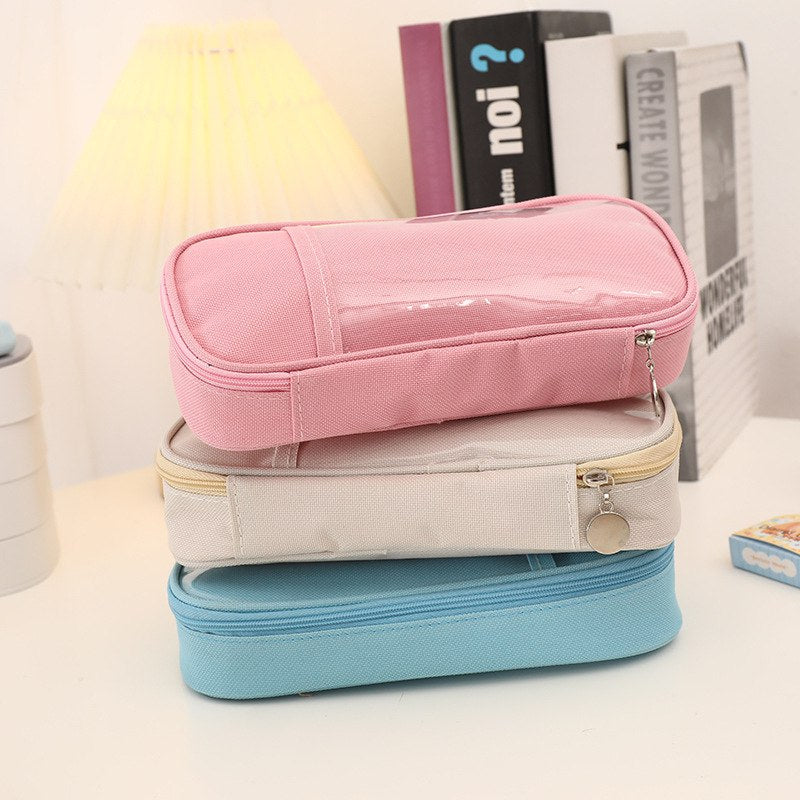 Aesthetic Large Capacity Stationery Pouch