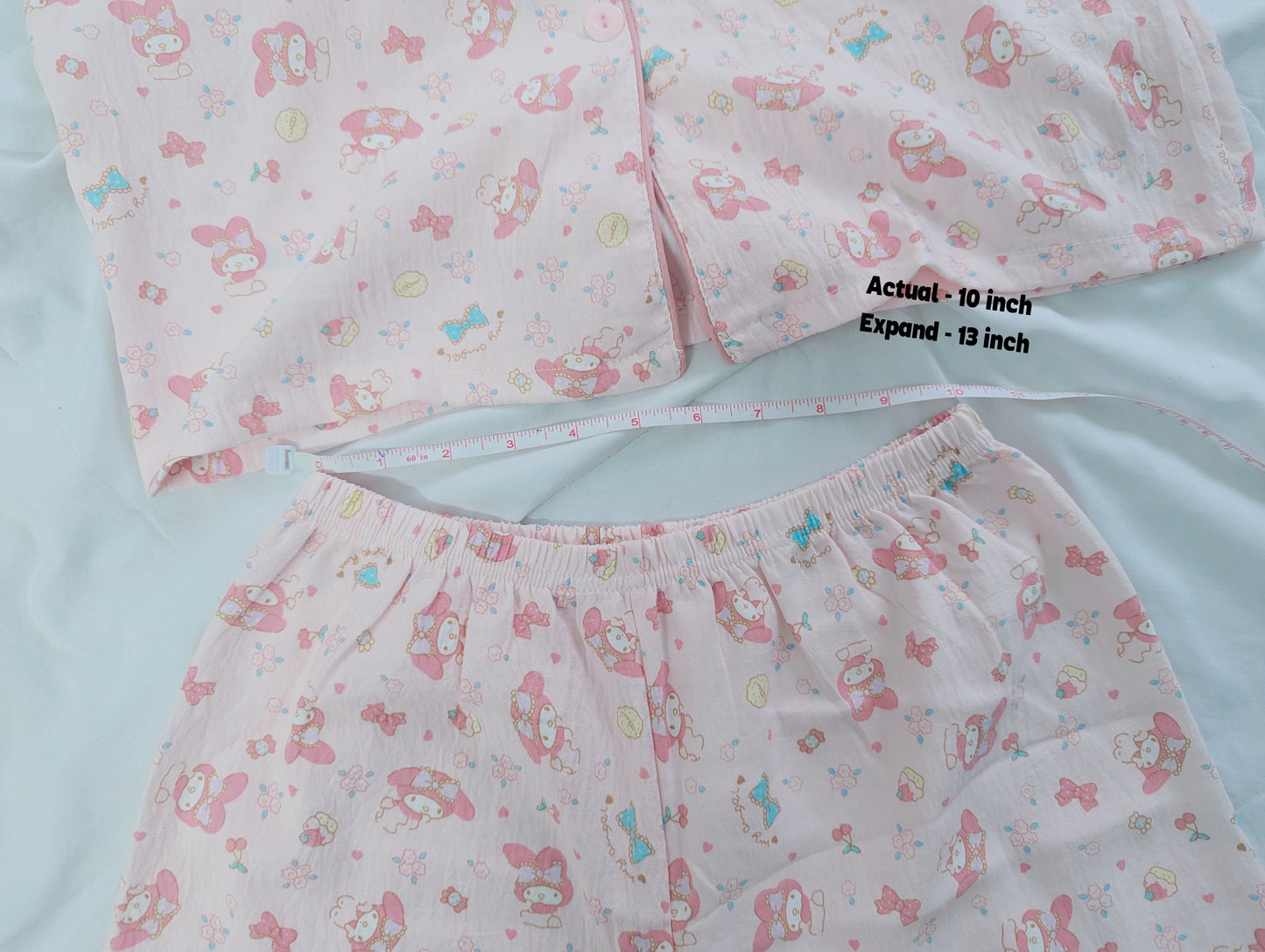 Hello Kitty/MyMelody - Pink - Cotton Pyjama Set - XS