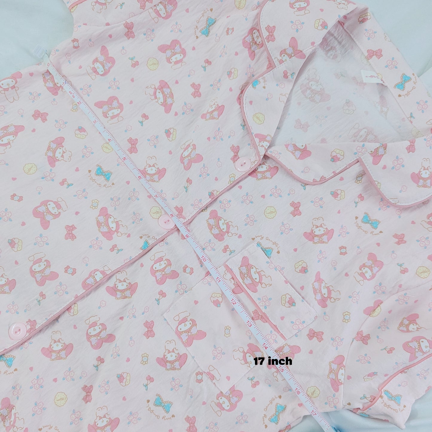 Hello Kitty/MyMelody - Pink - Cotton Pyjama Set - XS