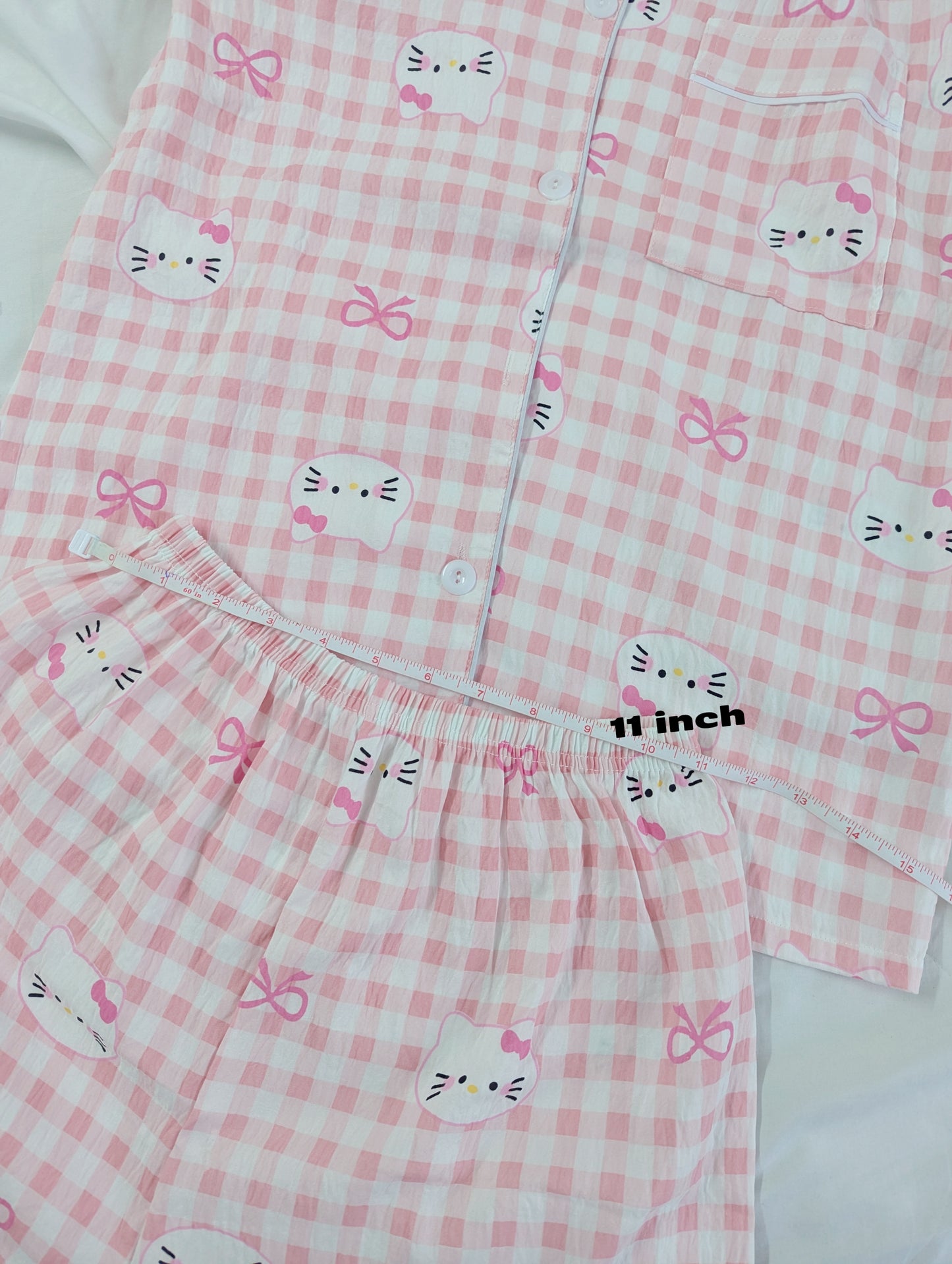 Hello Kitty/MyMelody - Pink - Cotton Pyjama Set - XS