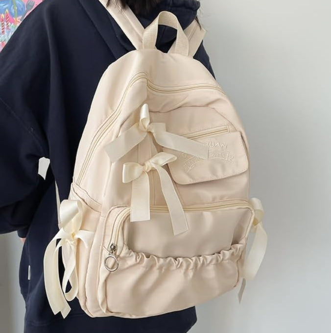 Korean Style Minimalist Bowknot Backpack