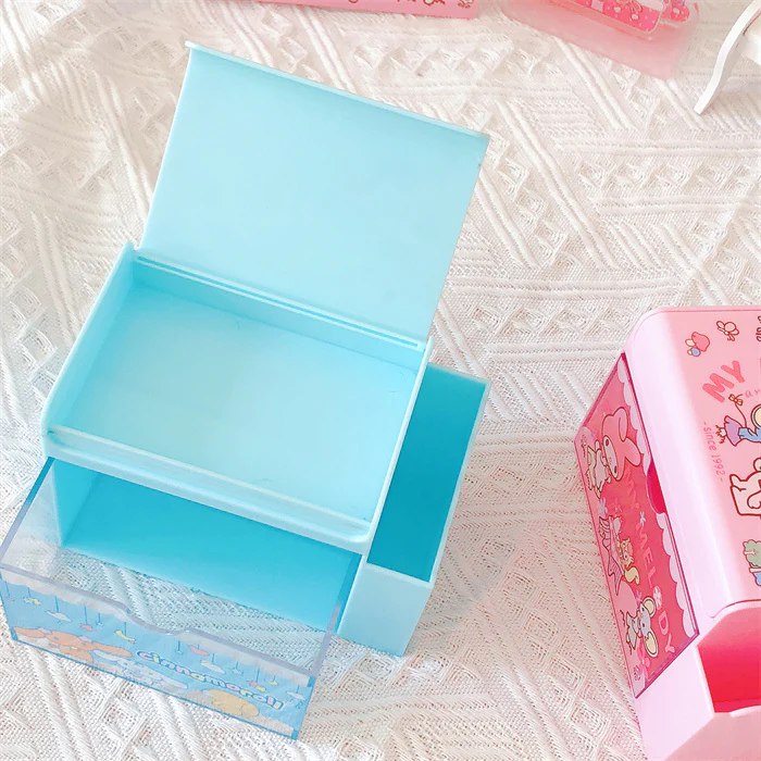 Cinnamoroll My Melody Inspired Mini Organization Storage Box and Pen Holder