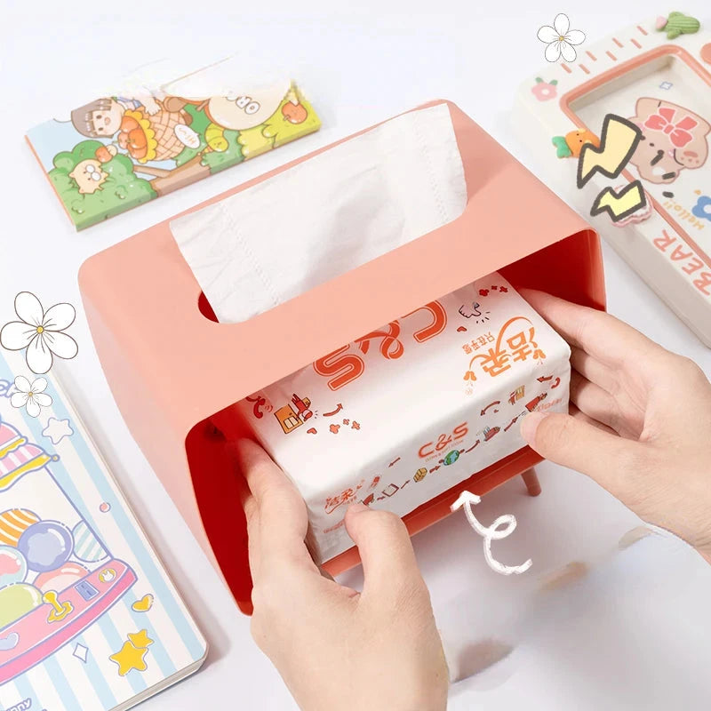 Kawaii TV Tissue Box Phone Holder