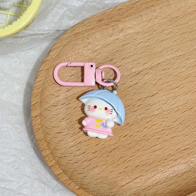 Kawaii Sanrio Hello Kitty Resin Pendant Keychain
