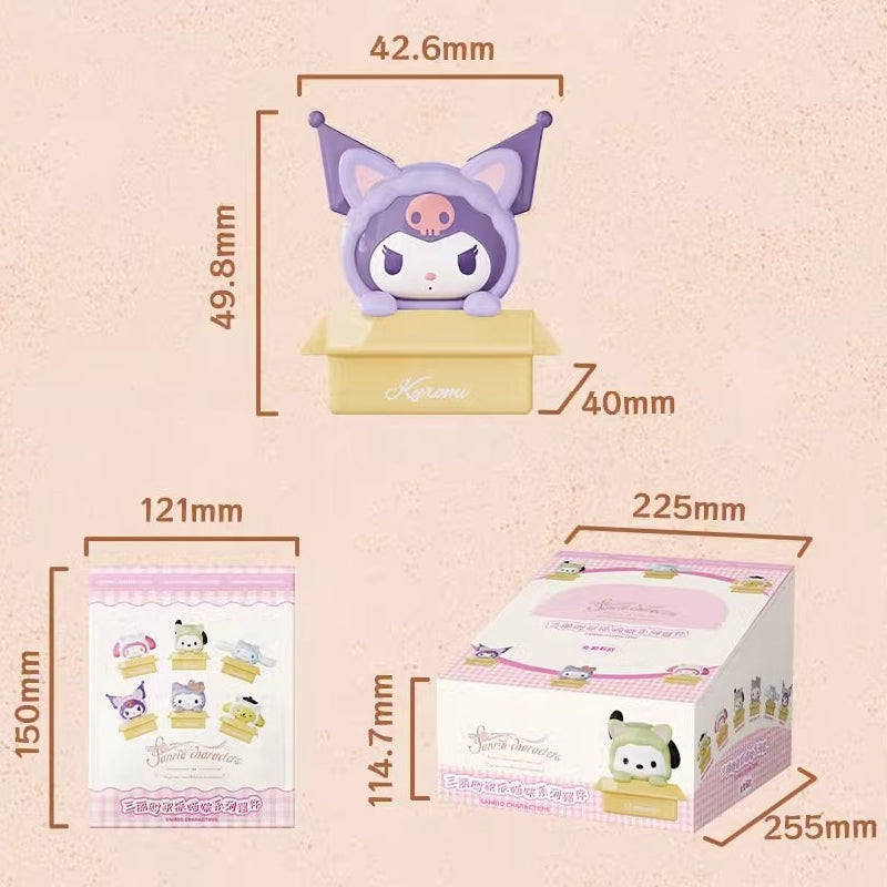 Kitty Sanrio Characters Peek from Box Blind Bag
