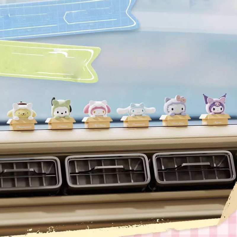 Kitty Sanrio Characters Peek from Box Blind Bag