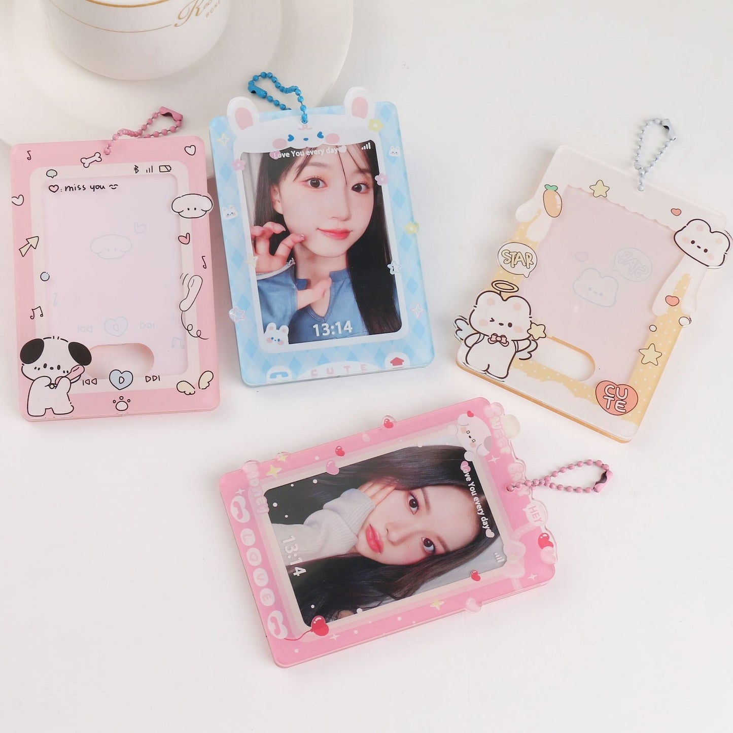 Kawaii Acrylic Photo Card Holder - Premium Quality