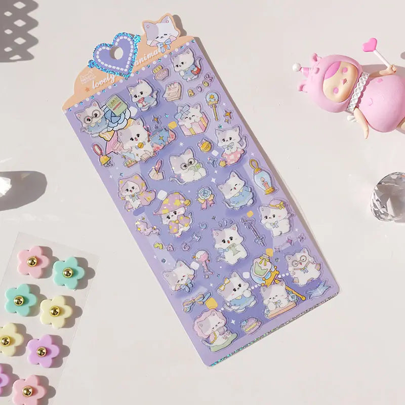 Nekoni Sticker: Lovely Animal Sparkling Series