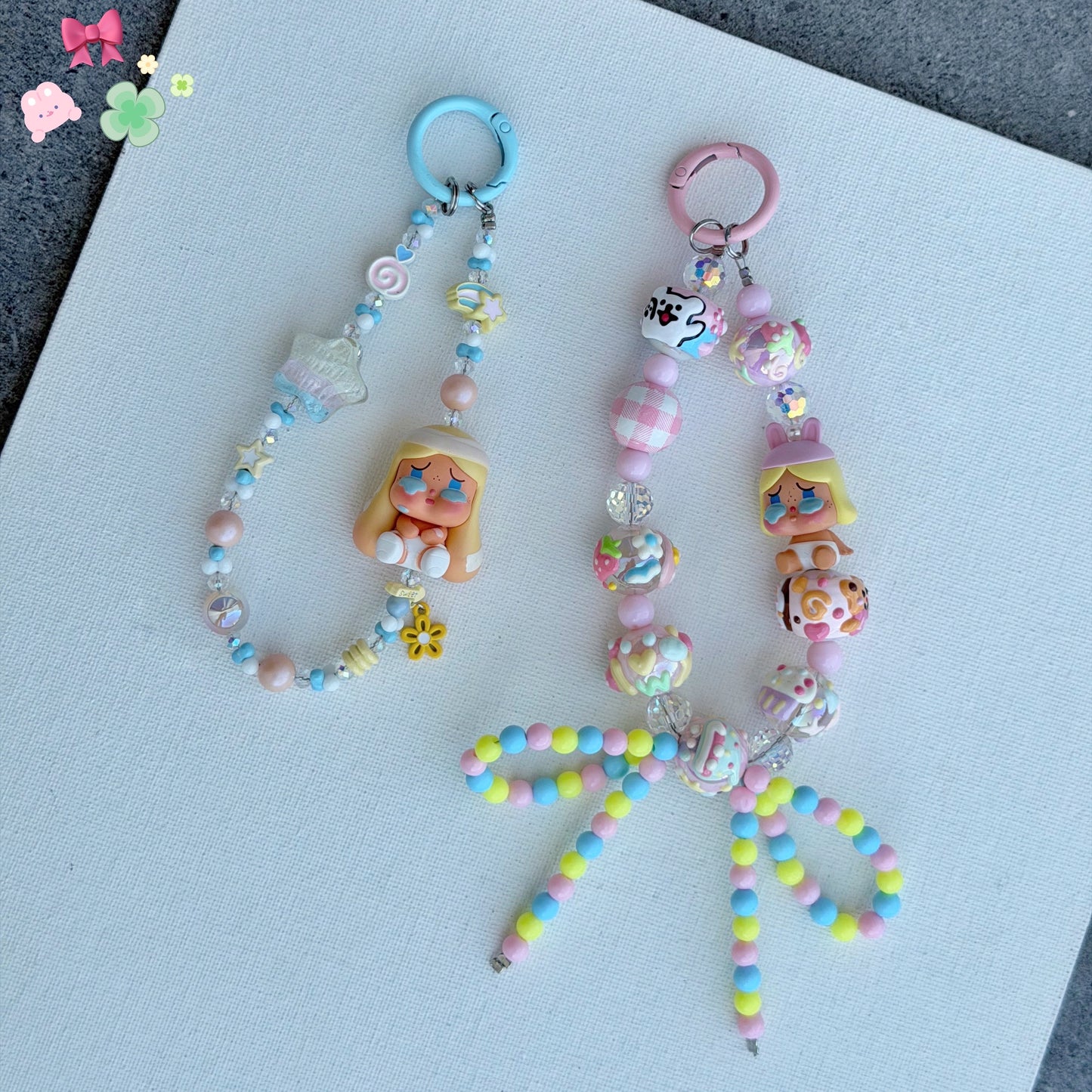 Genuine PopMart Cry Baby Figure Phone Charm/Keychain