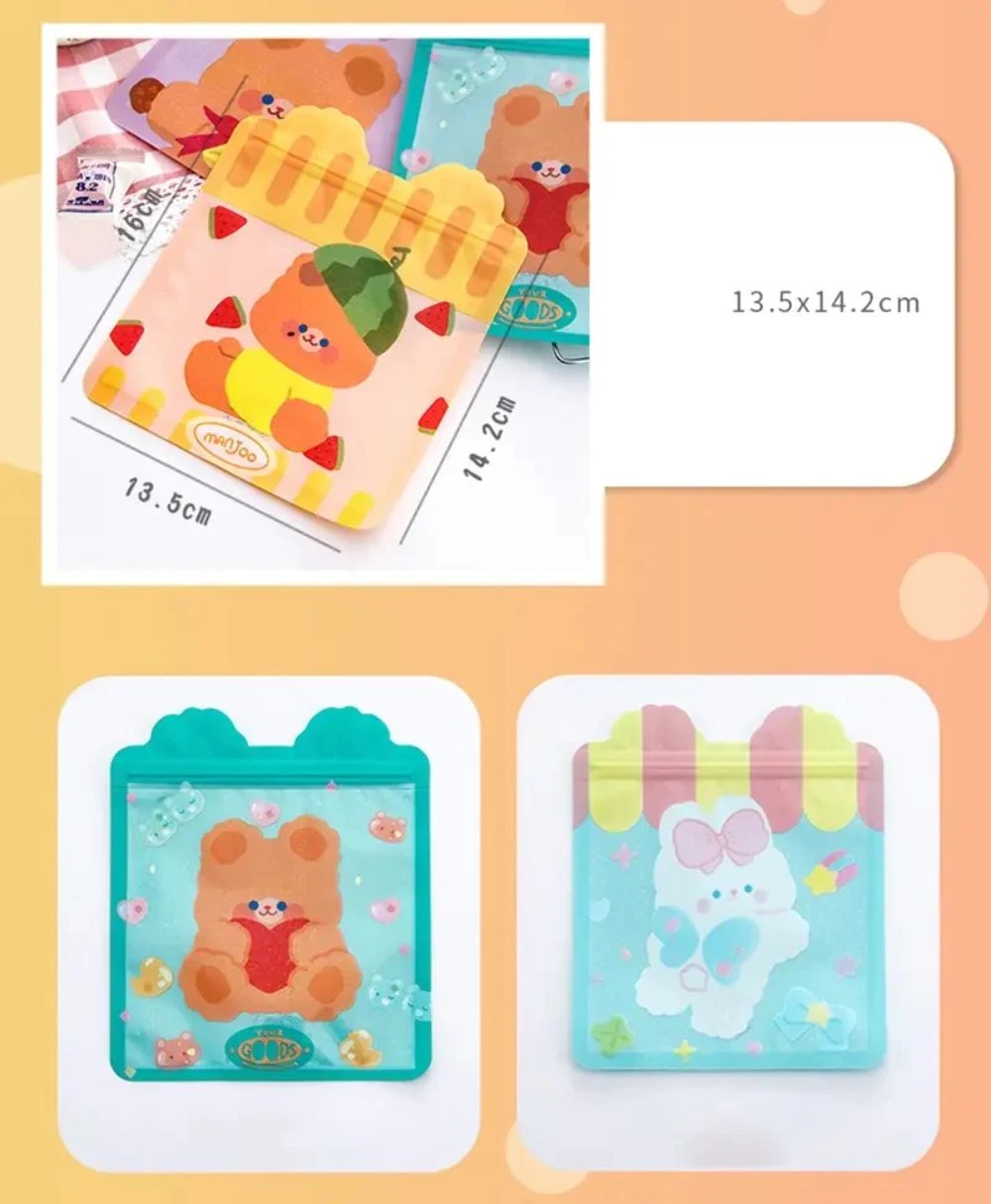 Kawaii Ziplock waterproof material – Set Of 2 Pcs