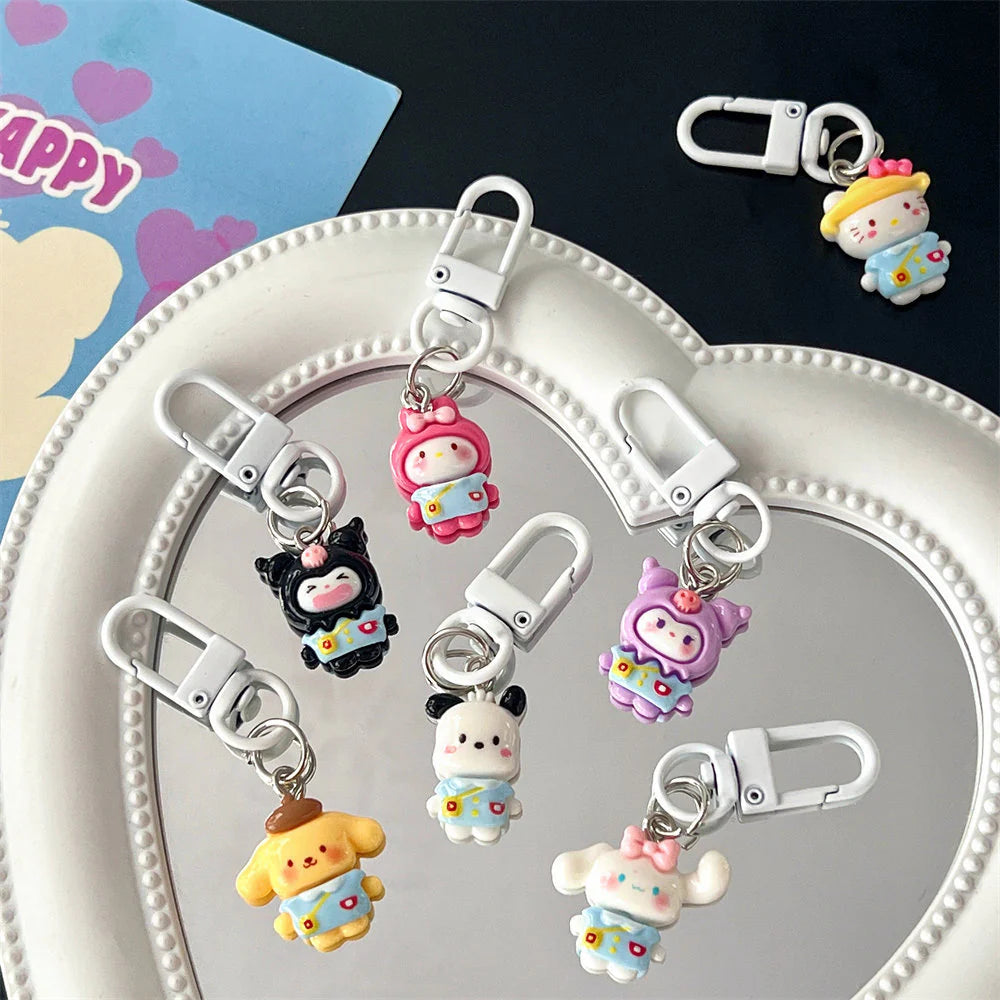 Kawaii Sanrio Uniform Pendent Keychain