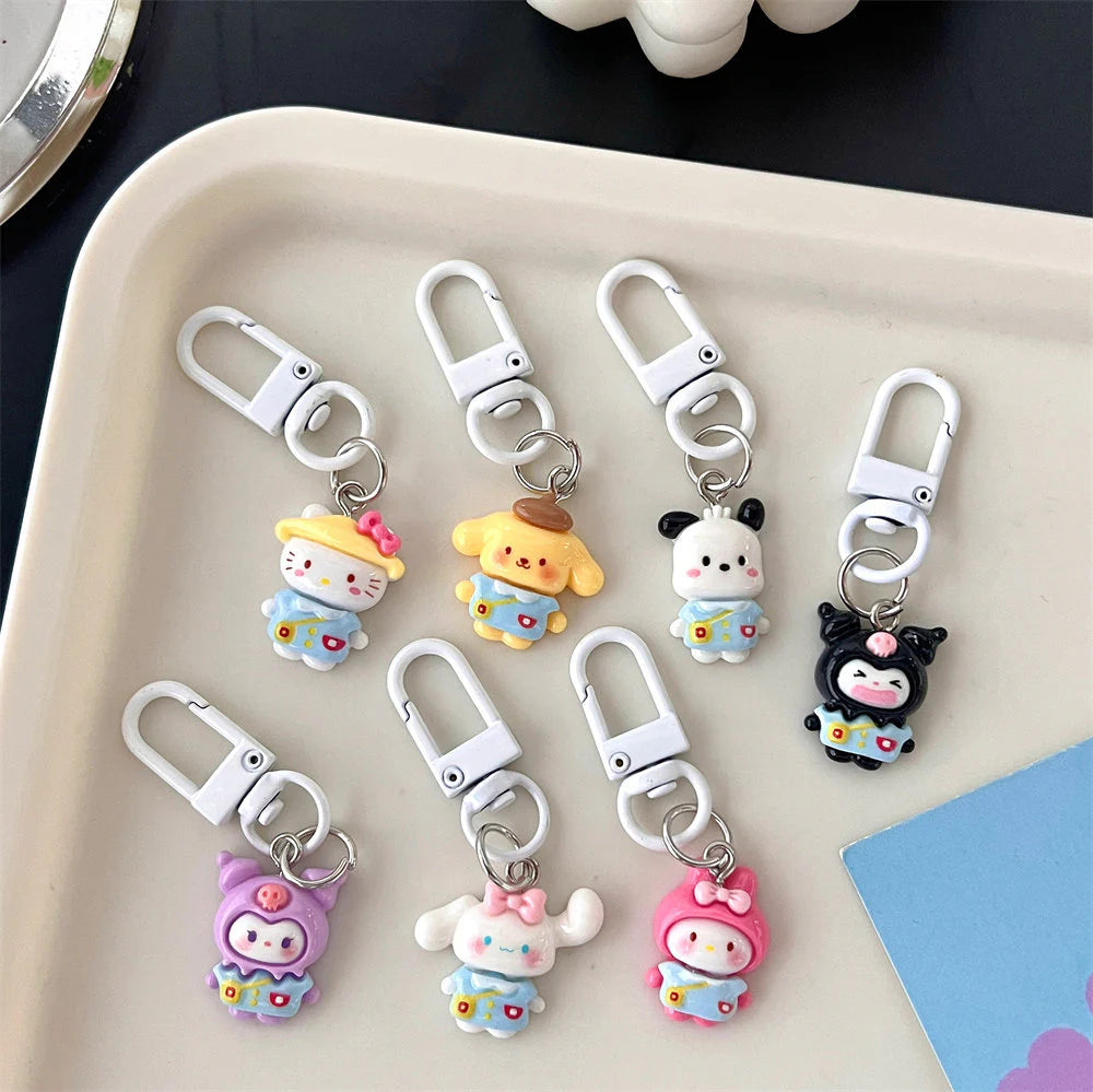 Kawaii Sanrio Uniform Pendent Keychain