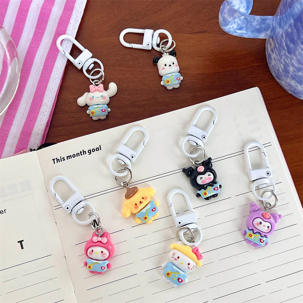 Kawaii Sanrio Uniform Pendent Keychain