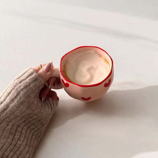 Pink Heart Cup and Set