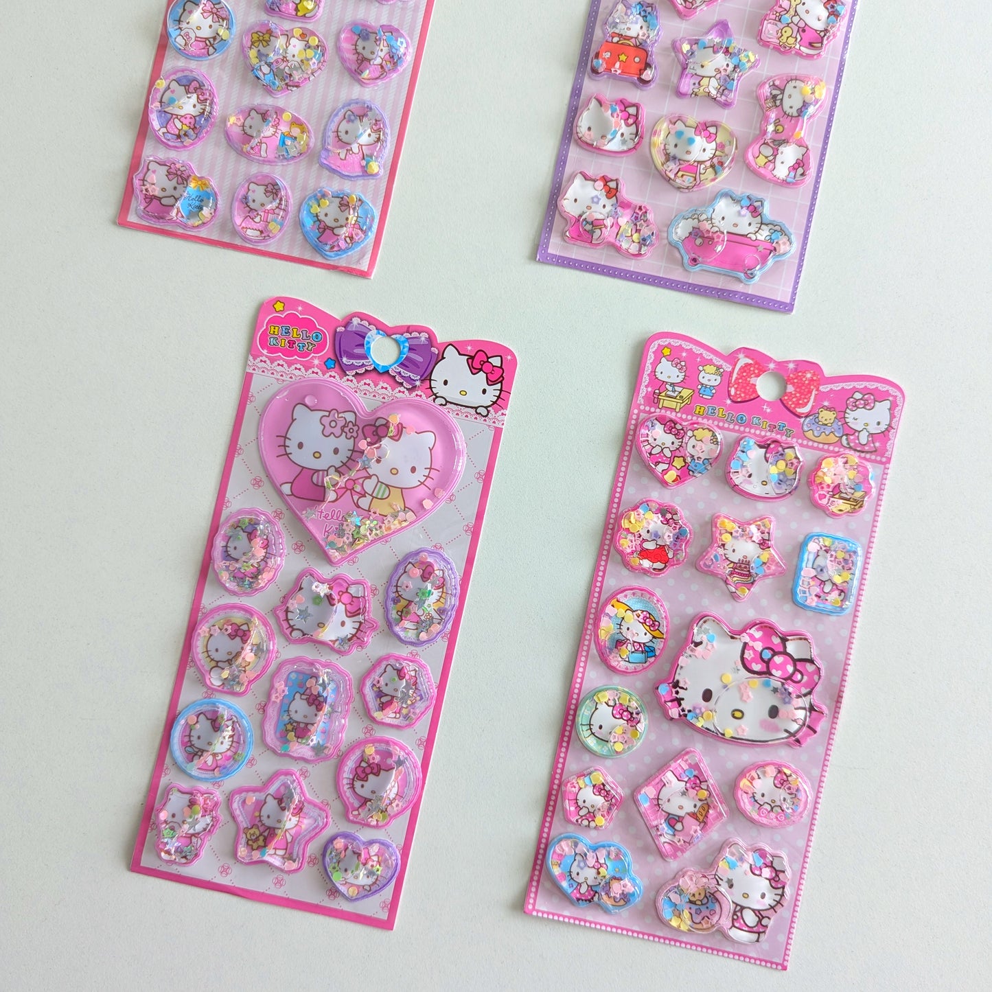 Hello Kitty Flashy Water Float Stickers - Set of 4