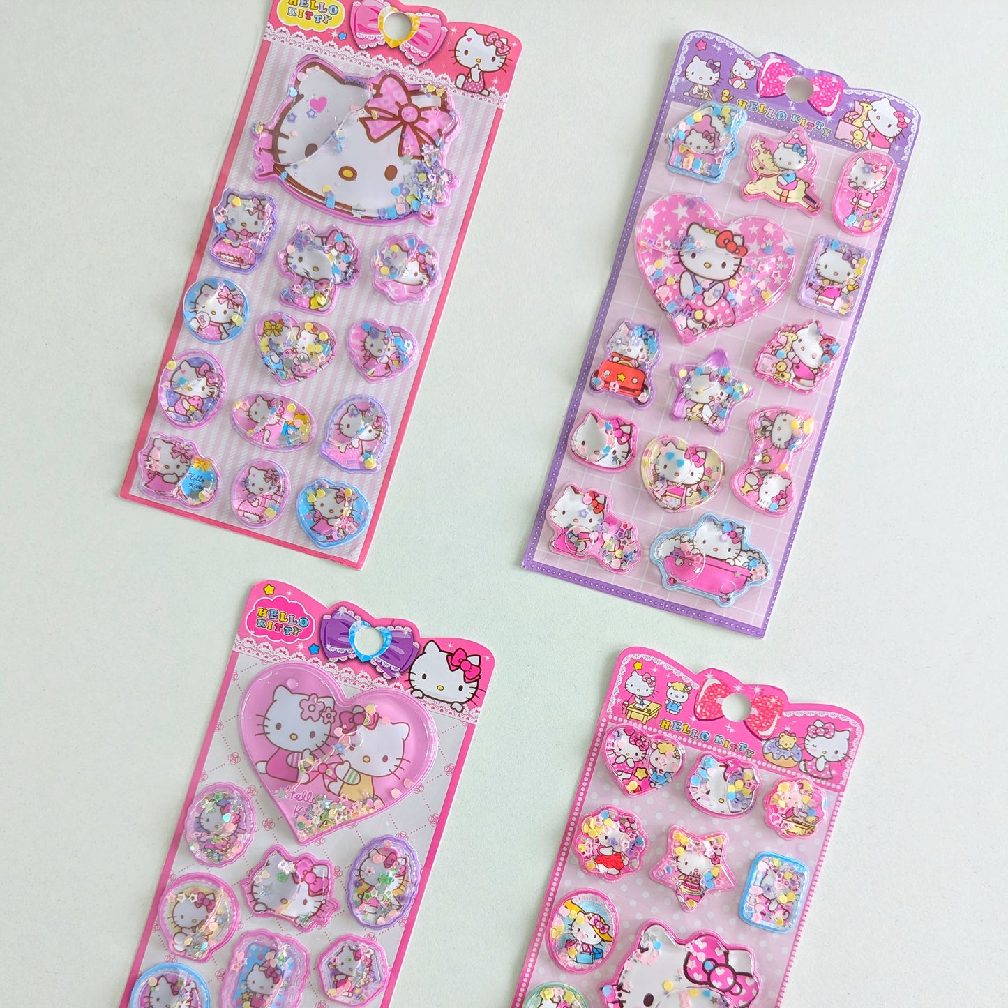 Hello Kitty Flashy Water Float Stickers - Set of 4