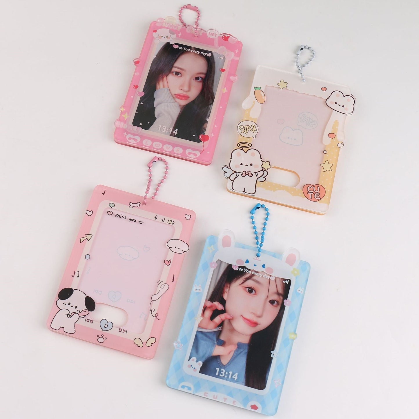 Kawaii Acrylic Photo Card Holder - Premium Quality