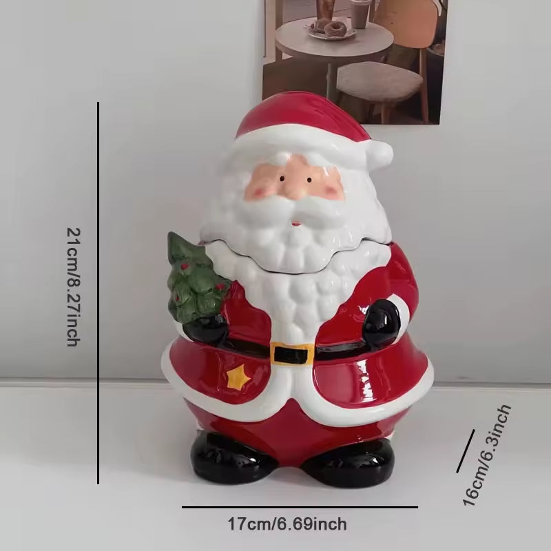 Ceramic Santa Candy Jar