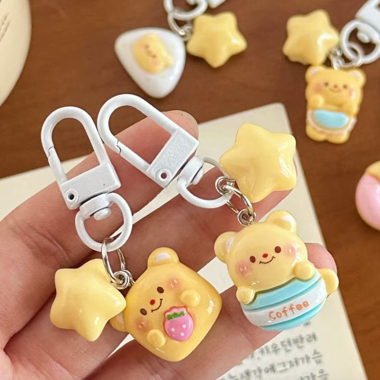Star Butter Bear Keychain