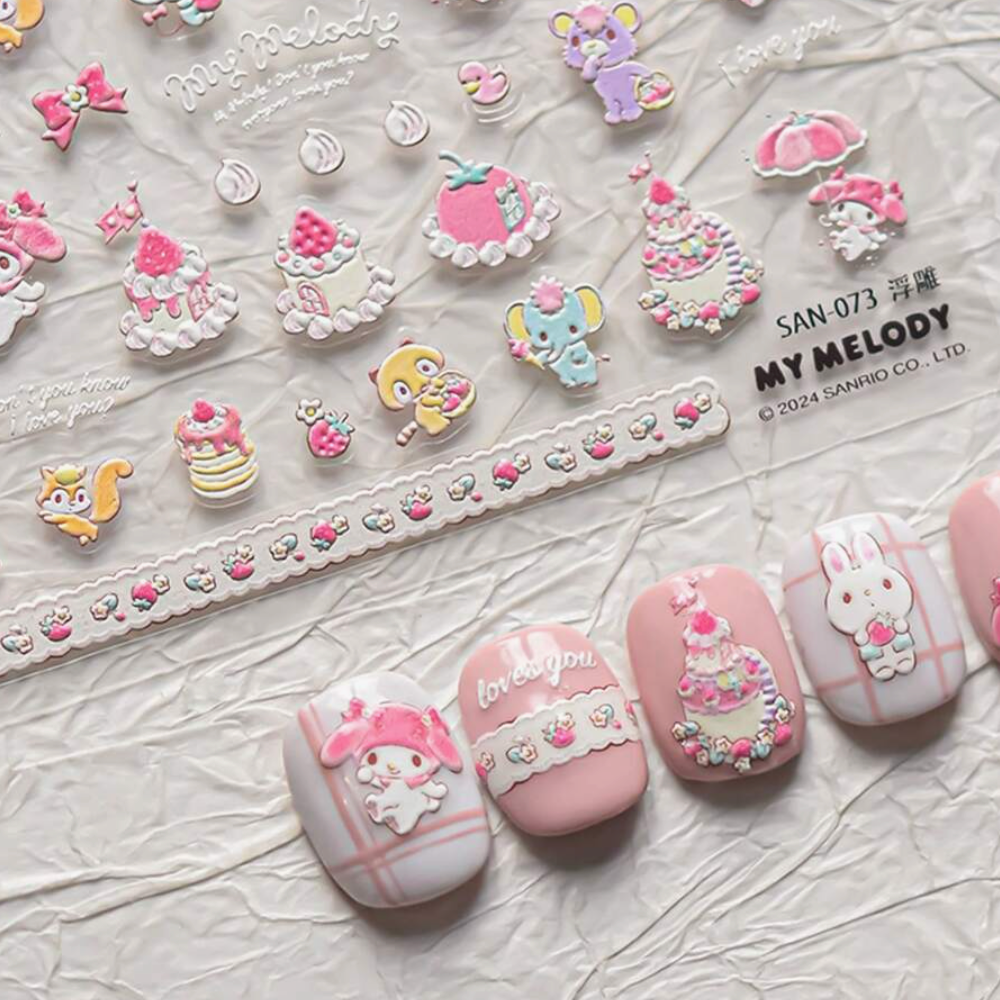 My Melody Nail Stickers