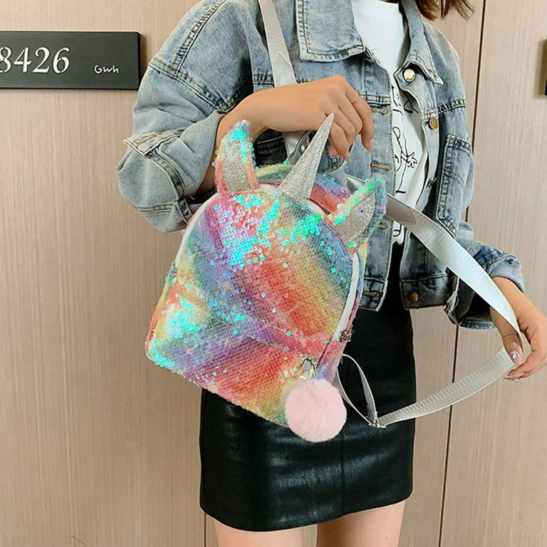 Unicorn Multicolor Sequin Backpack