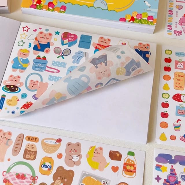 Cute Kawaii Sticker Notebook