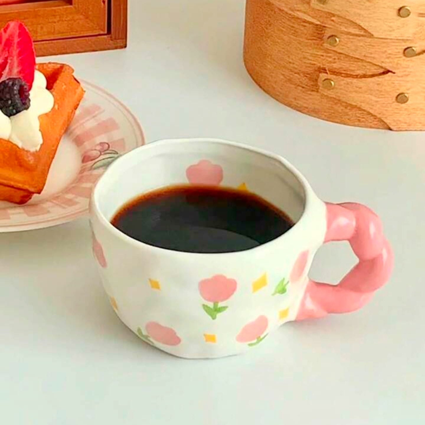 Pinterest Hand-Painted Tulip Mug