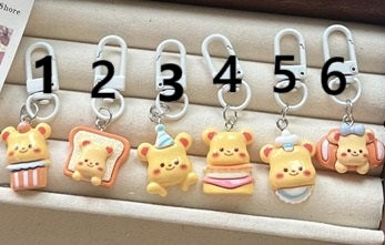 Cute Butter Bear Pendant Keychain - Model 1