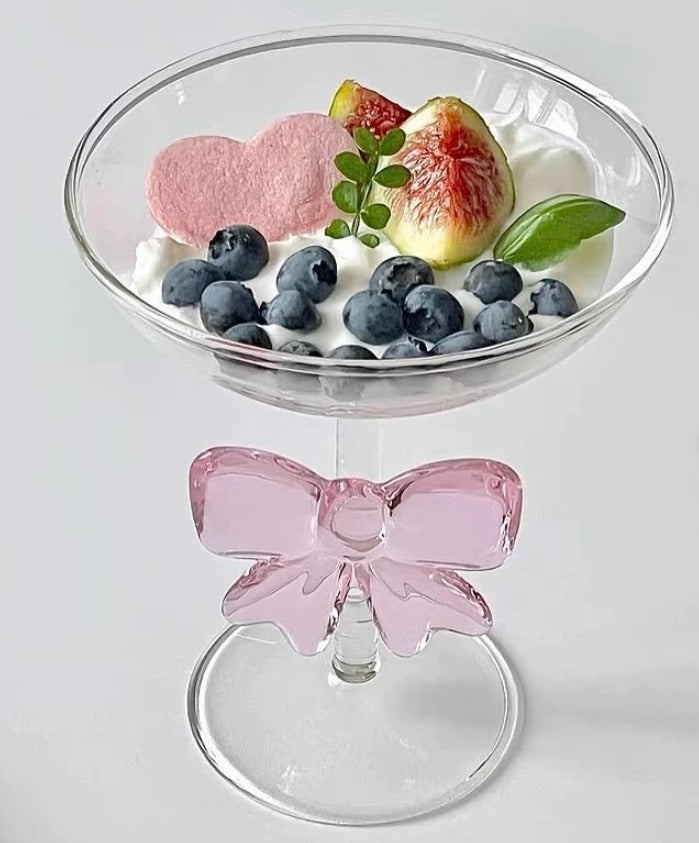Pink Bow Glassware