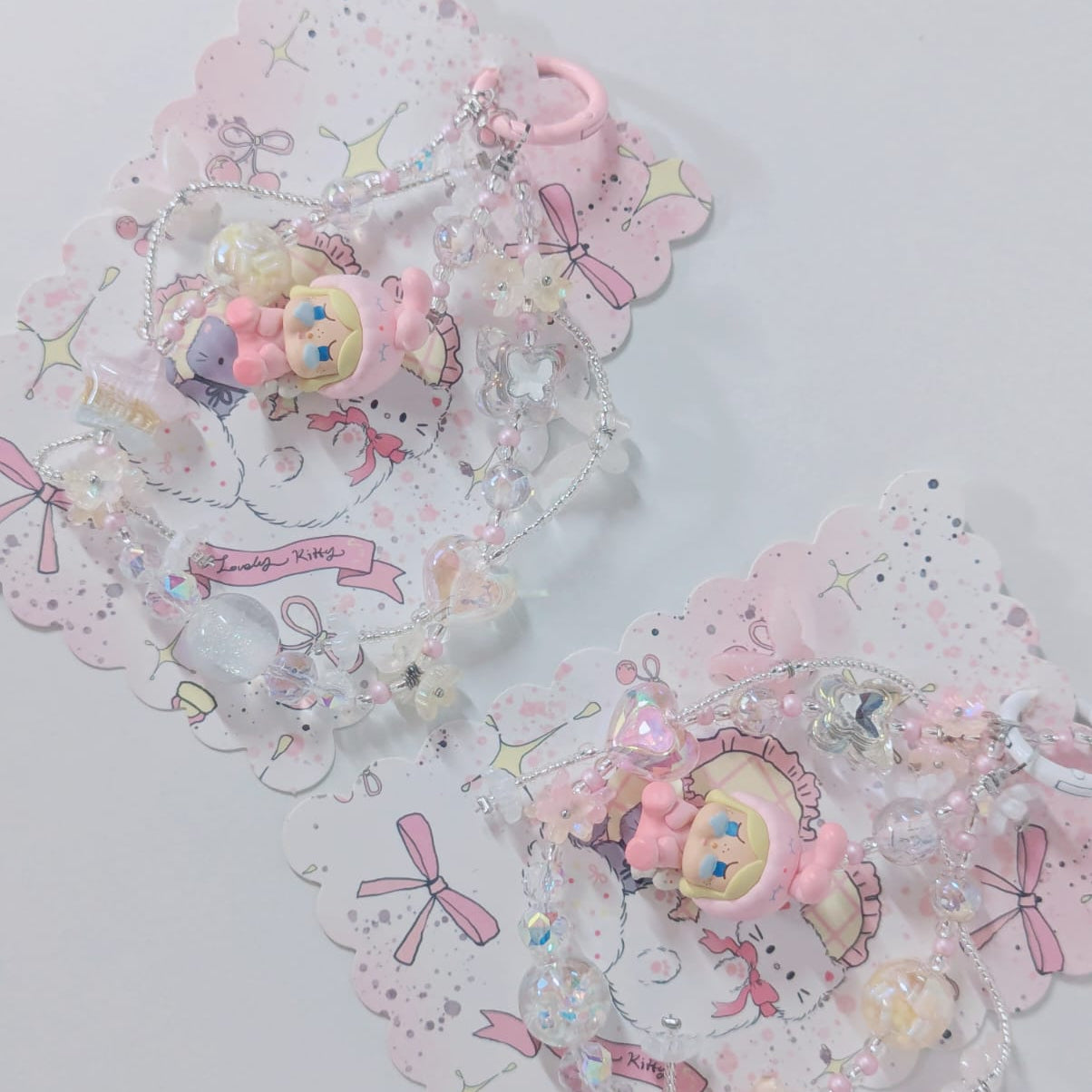 Popmart Genuine Crybaby Figure Handmade Phone Charm/Keychain