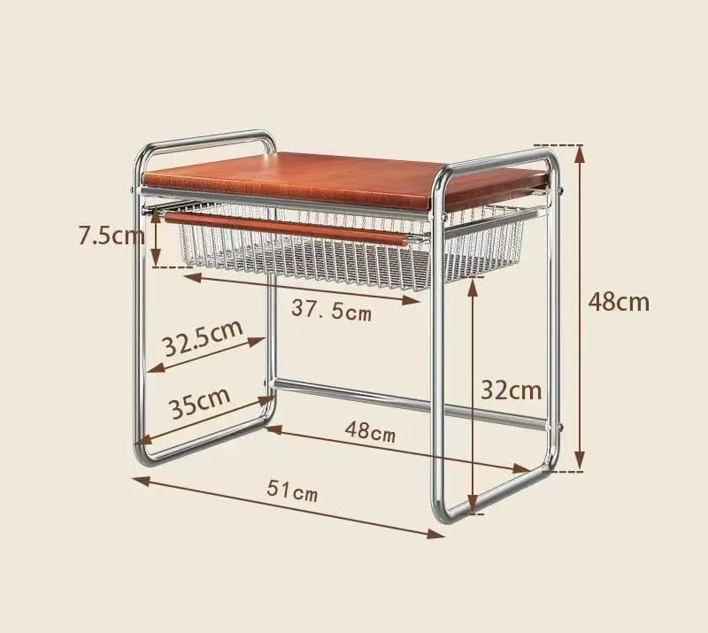 Japanese Designer Modern Minimalist Stainless Steel Table - Ready to Ship