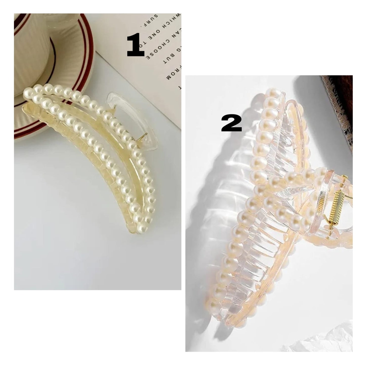 Pearl Korean Claw Clip