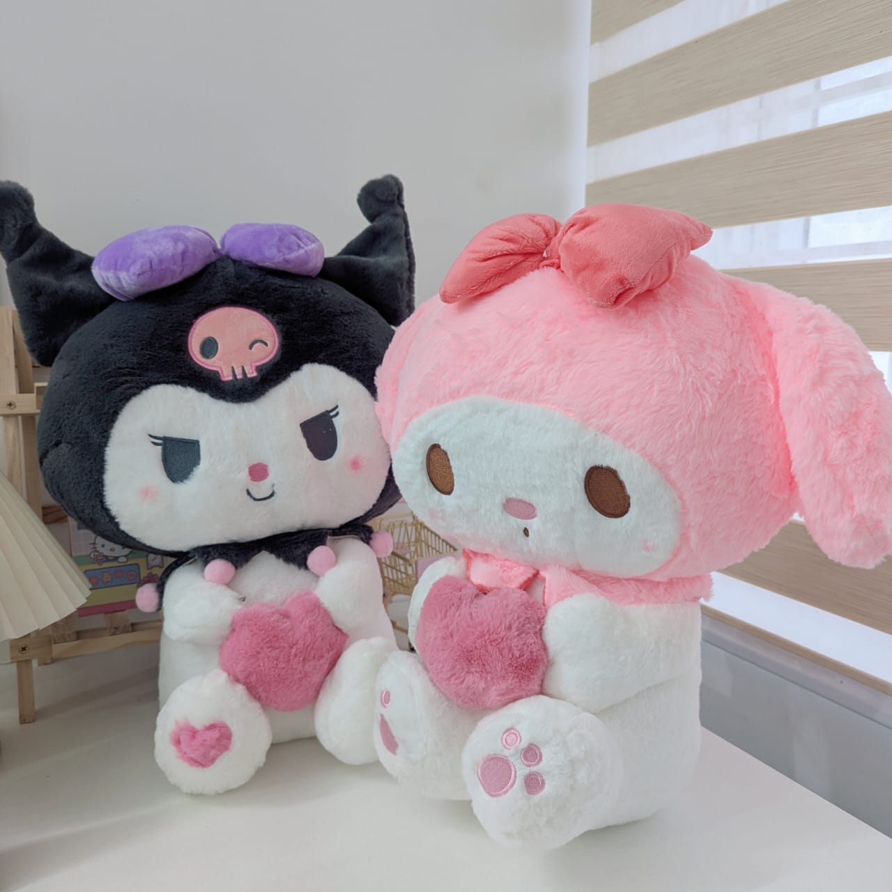 Kawaii Sanrio Plush with Pink Heart - Large