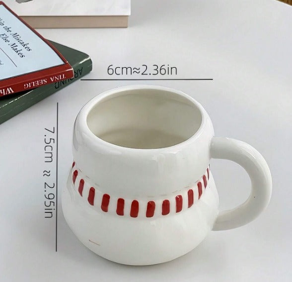 White Snowman Ceramic Mug