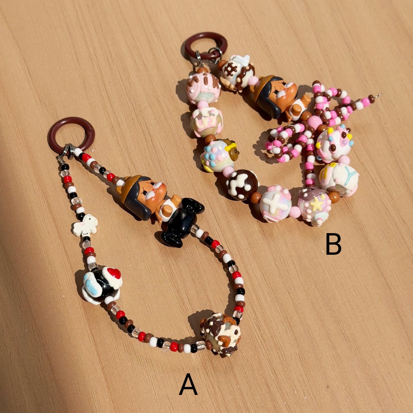PopMart Crybaby PopBean Handmade Charm Key/Phone Chain - Official Charm