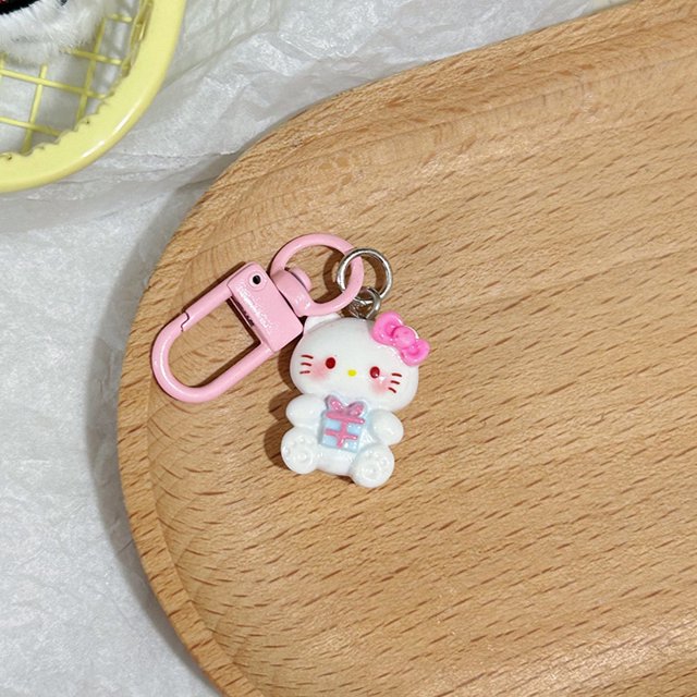 Kawaii Sanrio Hello Kitty Resin Pendant Keychain