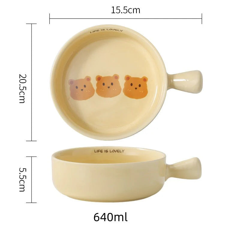 Kawaii Bear Life is Lovely Breakfast Bowl